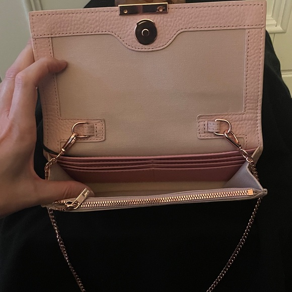 Ted Baker Blush Pink Wallet on Chain Crossbody - Picture 4 of 6